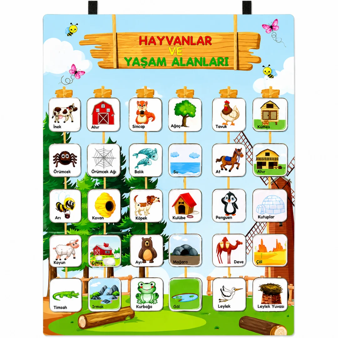 egitici-pano-hayvanlarin-yasam-alanlari Eğitici Pano Hayvanların Yaşam Alanları
