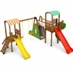 Ahşap Çocuk Oyun Parkı
