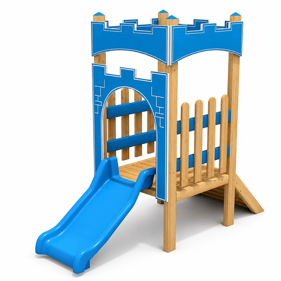 oyun-parki-ahsap-minik-kale Ahşap Çocuk Oyun Parkı - Görsel 1