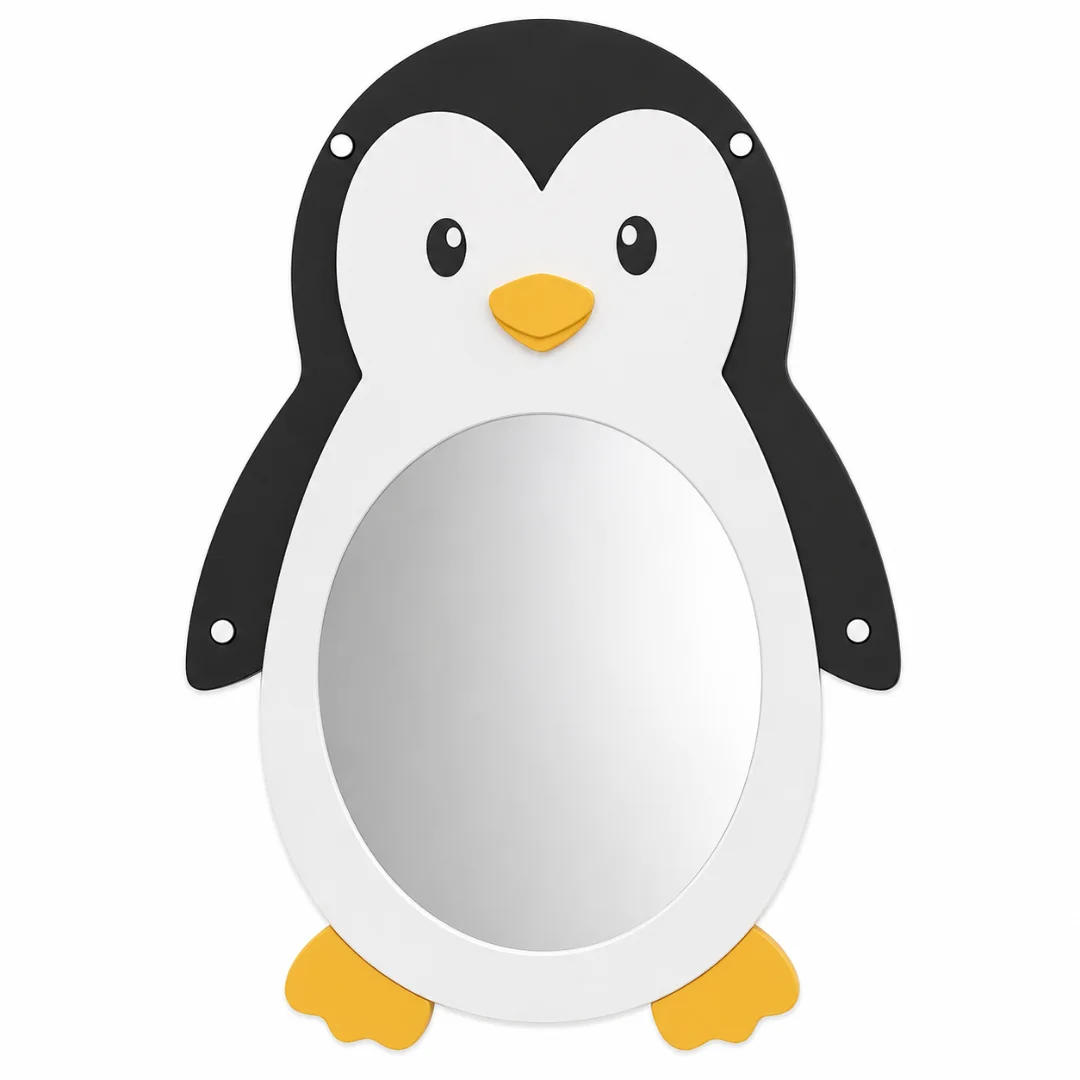 boydan-ayna-penguen-figurlu Sevimli minik penguen figürlü ayna