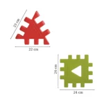Eğitici Oyuncak 24 Parça Puzzle Ölçüleri