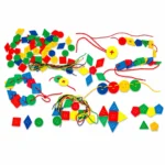 Eğitici Oyuncak İpli Geometrik Düğmeler