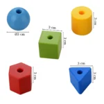 Eğitici Oyuncak Renkli Geometrik Şekiller Ölçüleri