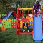 Plastik Oyun Parkı Salıncaklı ve Kaydıraklı